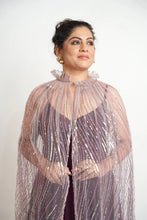 Sleeveless Gown With Cape Xpressions By Anisha