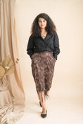 Blazer with tassels lace leopard print skirt - Xpressions By Anisha