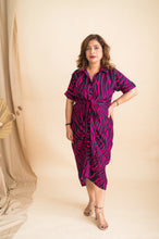 Digital Print Shirt Dress With Knot In Front - Xpressions By Anisha