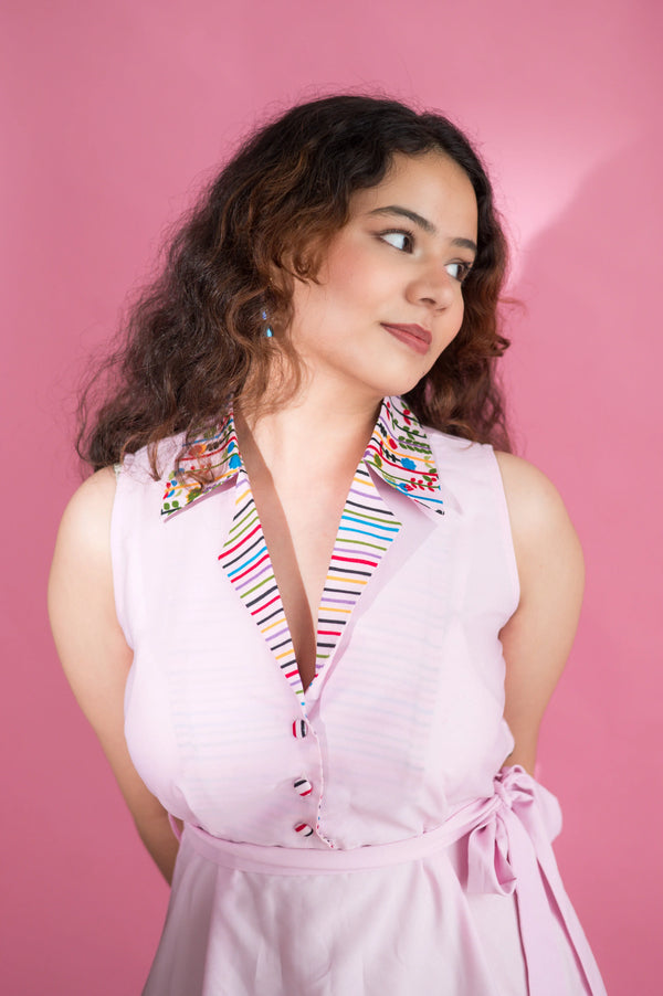 Lapel Collar Dress Xpressions By Anisha