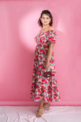 Digital Print Backless Effect Long Maxi Dress - Xpressions By Anisha