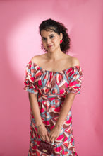 Digital Print Backless Effect Long Maxi Dress - Xpressions By Anisha