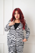 Geometric print Blazer Set - Xpressions By Anisha
