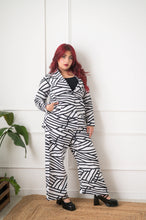 Geometric print Blazer Set Xpressions By Anisha