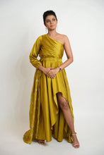 Embroidered Asymmetrical Gown Xpressions By Anisha